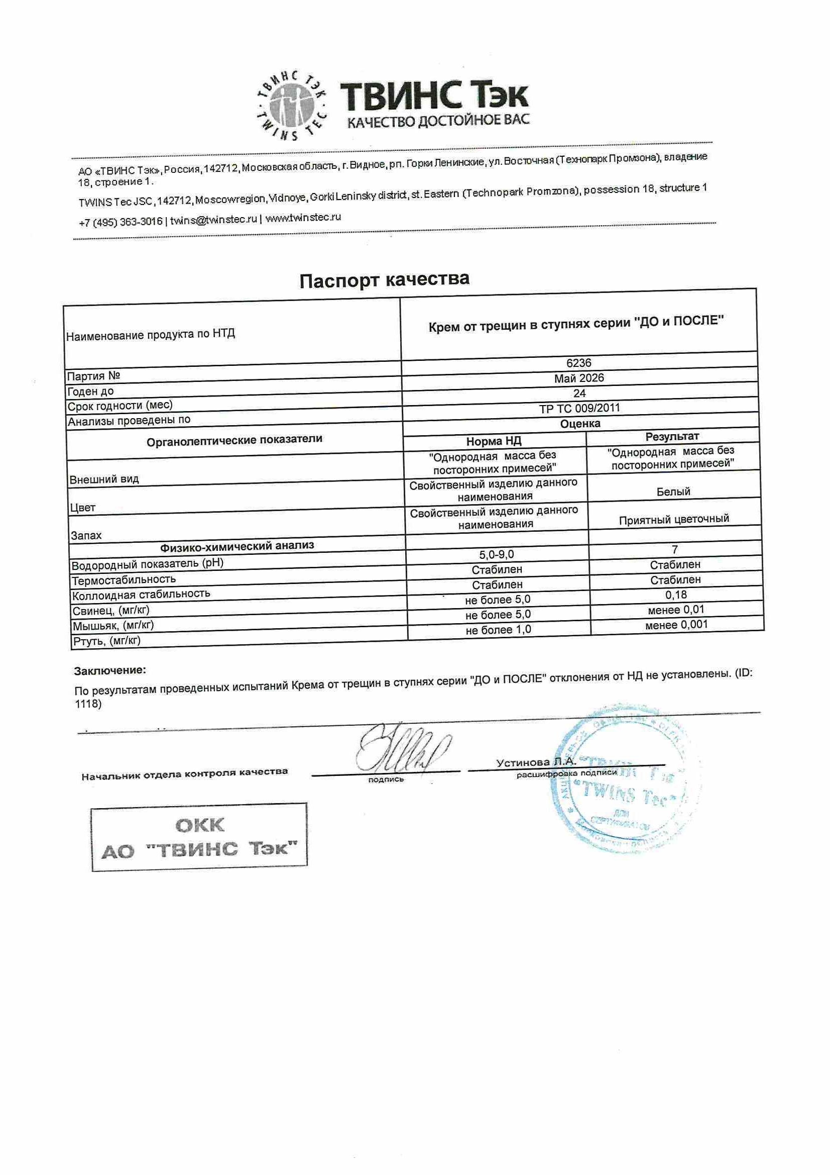 Паспорт №052024